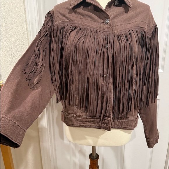 Fringe and country, We The Free, Chocolate Jean Jacket - Picture 5 of 7